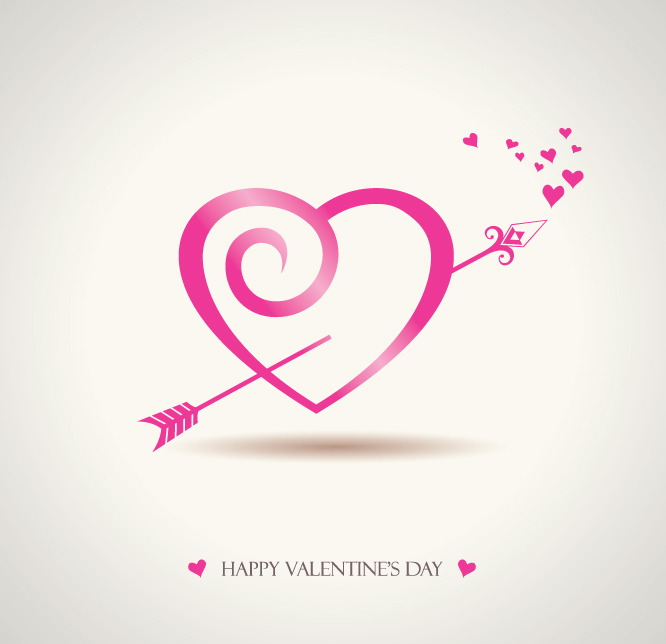 free vector Romantic valentine day graphics vector
